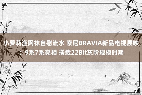 小萝莉渔网袜自慰流水 索尼BRAVIA新品电视展映：9系7系亮相 搭载22Bit灰阶规模时期