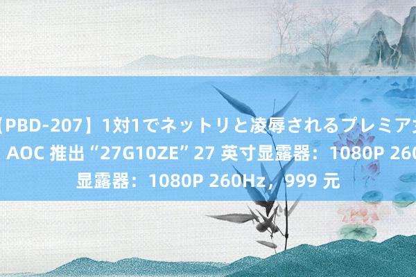 【PBD-207】1対1でネットリと凌辱されるプレミア女優たち 8時間 AOC 推出“27G10ZE”27 英寸显露器：1080P 260Hz，999 元