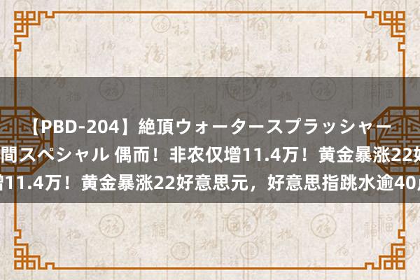 【PBD-204】絶頂ウォータースプラッシャー 放尿＆潮吹き大噴射8時間スペシャル 偶而！非农仅增11.4万！黄金暴涨22好意思元，好意思指跳水逾40点