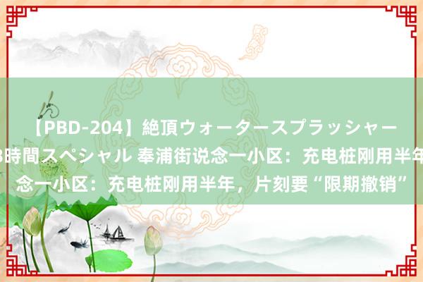 【PBD-204】絶頂ウォータースプラッシャー 放尿＆潮吹き大噴射8時間スペシャル 奉浦街说念一小区：充电桩刚用半年，片刻要“限期撤销”