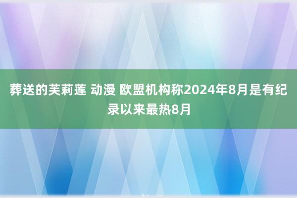 葬送的芙莉莲 动漫 欧盟机构称2024年8月是有纪录以来最热8月